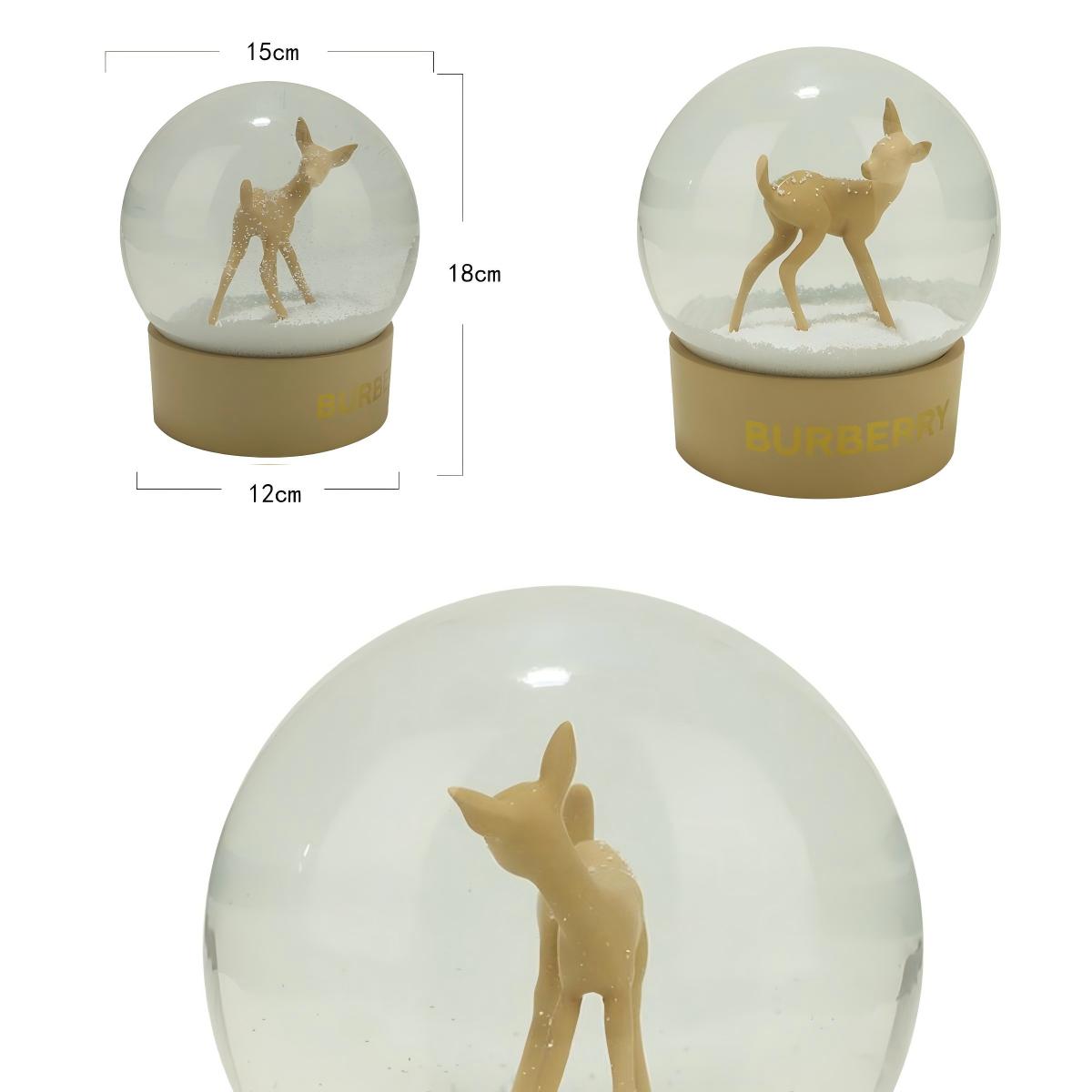 DeerCrystalGlobeFigurine