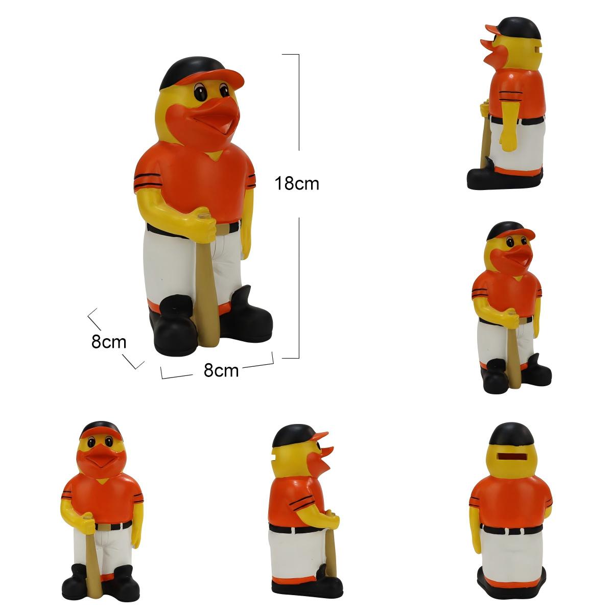 BaseballDuckFigurine–PlayfulDecorativeAccent