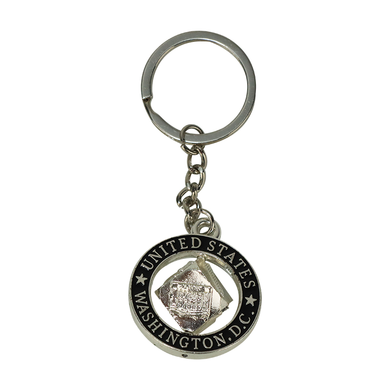  Elegant Washington-Inspired Metal Keychain - Durable and Stylish
