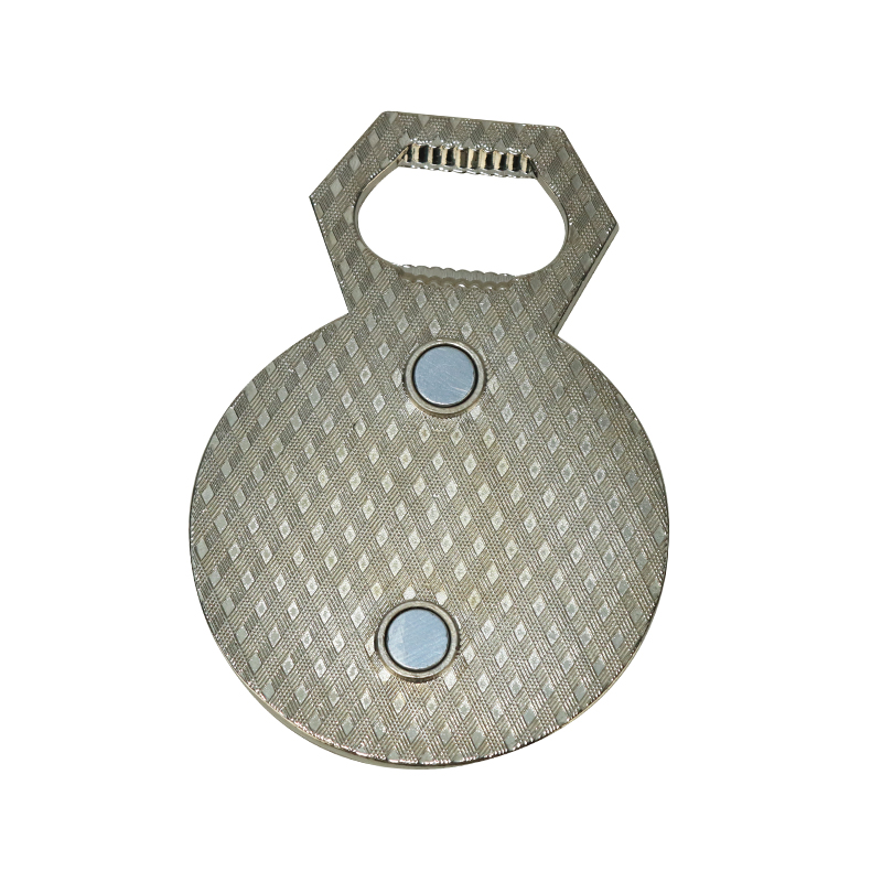  Industrial-Inspired Round Metal Bottle Opener Fridge Magnet
